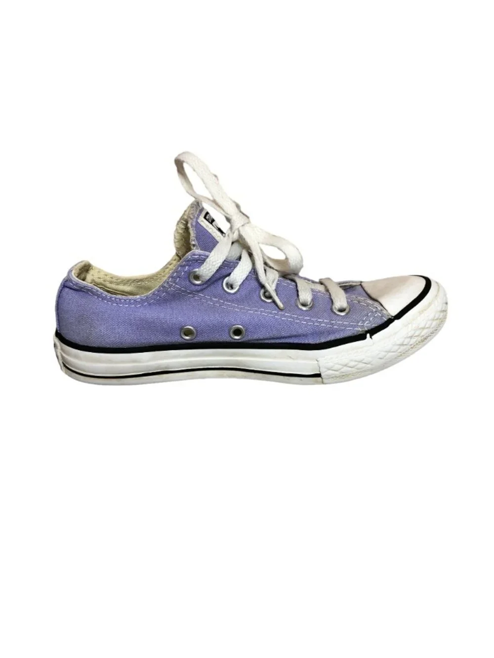 Converse All Star Chuck Taylors Purple White Girls 1 Low Top Sneakers Shoes